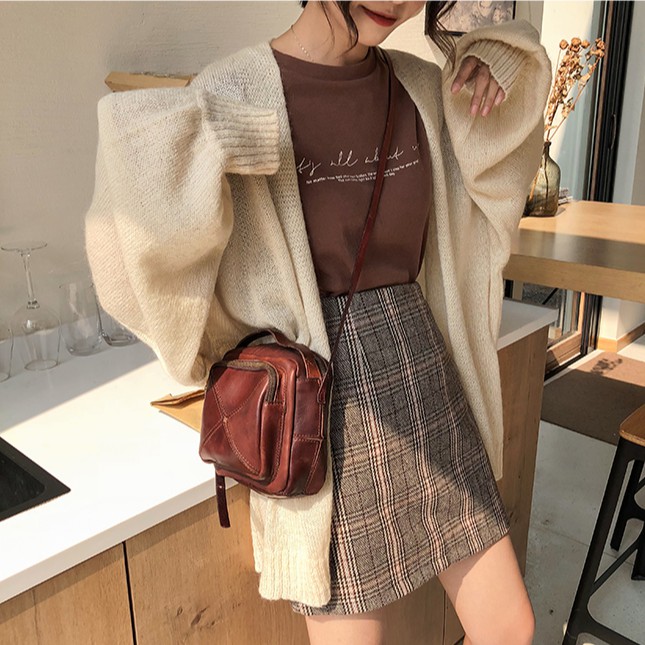 Chân váy ngắn lưng cao kẻ sọc caro thời trang mùa hè cho nữ GNS200605 | BigBuy360 - bigbuy360.vn