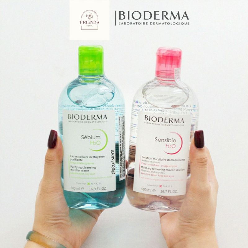 [CHÍNH HÃNG 100%] Nước Tẩy Trang BIODERMA 500ml, Mẫu Cũ và Mẫu Mới Nắp Ấn Tiện Dụng | BigBuy360 - bigbuy360.vn
