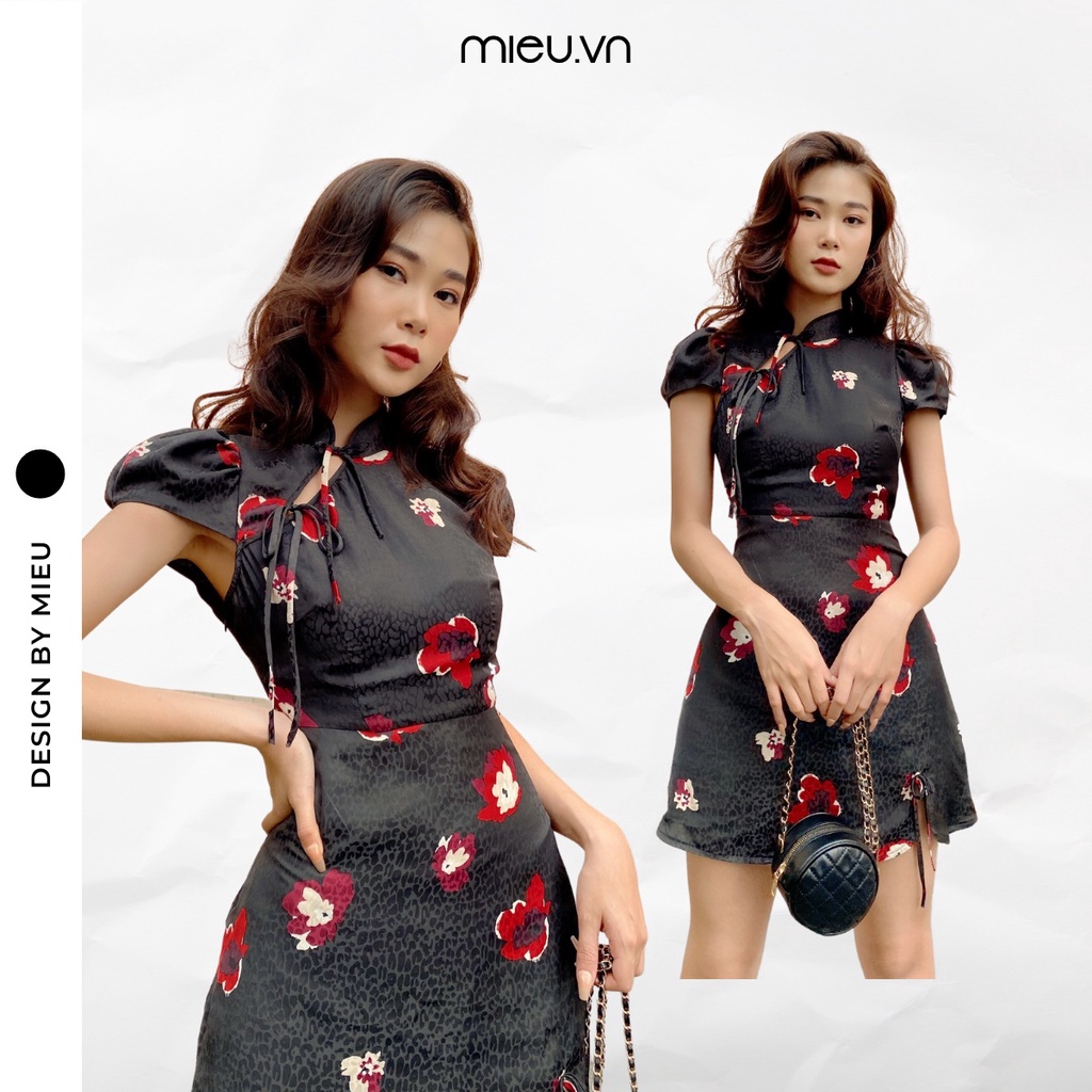 Đầm cổ tàu thắt dây RS MIEU - HF02