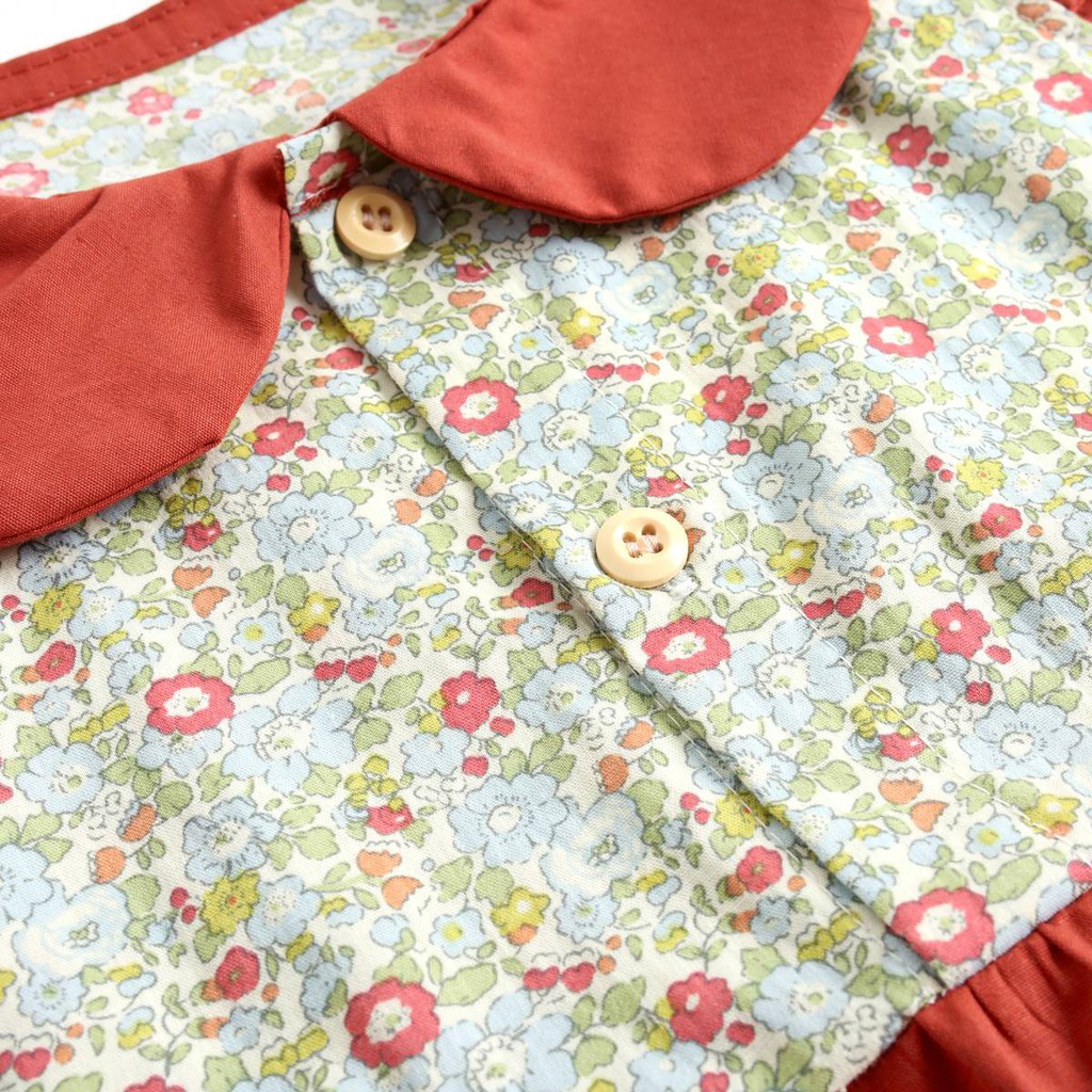 Bộ Đồ Liền Thân Sanlutoz In Hoa Dành Cho Bé Gái Sơ Sinh