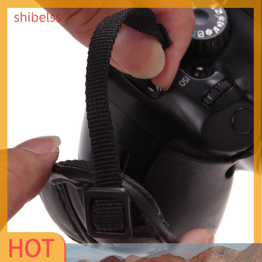 （ʚshibelss）PU Wrist Strap Camera Hand Grip for Canon EOS Nikon Sony Olympus SLR DSLR