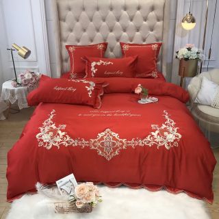 Bộ chăn ga gối lụa hoàng gia