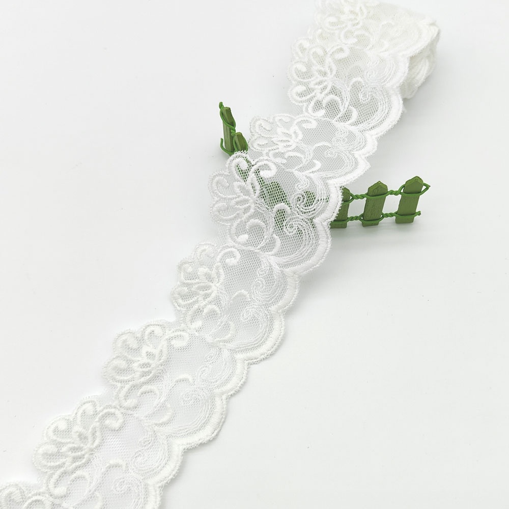 Đồ trang trí tự làm Thêu ren Trim 1Mét Vải viền ren Dùng Để May Quần Áo