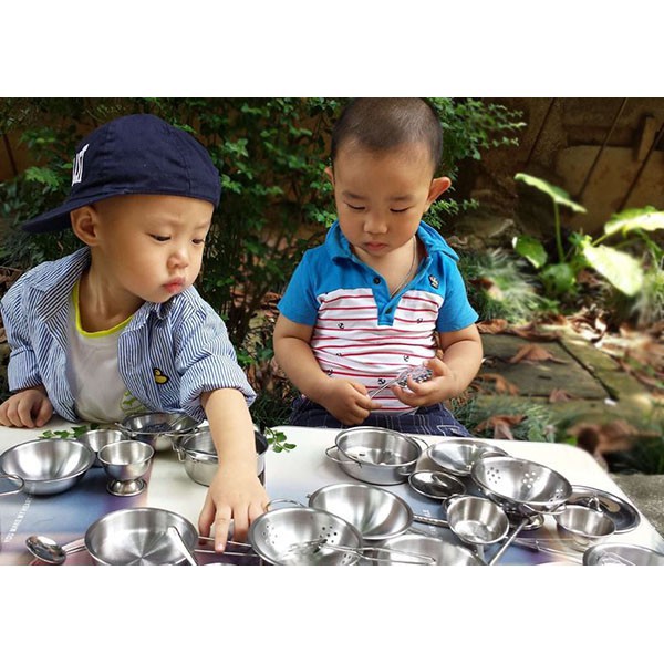 BỘ ĐỒ CHƠI NẤU ĂN BẰNG INOX