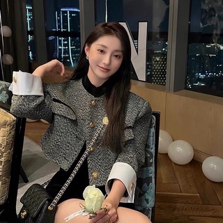 Áo Khoác Dạ Tweed Dáng Lửng Sang Chảnh Cá Tính