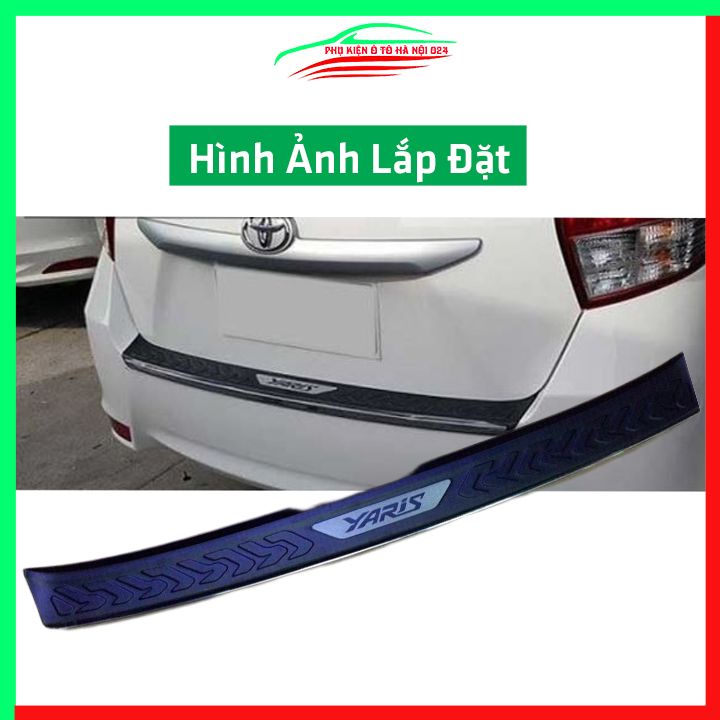 Ốp chống trầy cốp ngoài nhựa đen Yaris 2017-2019 hàng loại 1 dán cốp sau chống xước trang trí xe
