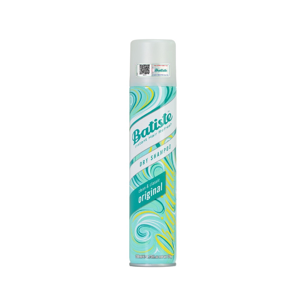 Dầu gội khô hương cổ điển nguyên bản Batiste Dry Shampoo Clean &amp; Classic Original