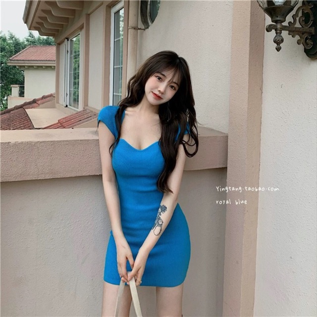 Đầm ôm body len cotton sexy