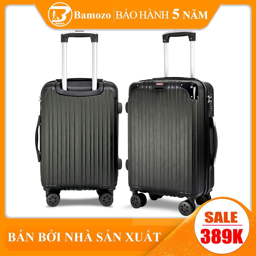 QN0094 TYĐS [FREE SHIP] vali du lịch BAMOZO 8809 vali kéo nhựa size 20 inch size 24 inch bảo hành 5 năm 25