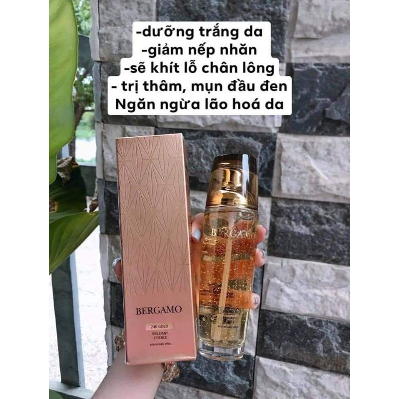 SERUM BERGAMO/ Tinh chất dưỡng trắng da Bergamo 24K Gold Brilliant Essence 110ml