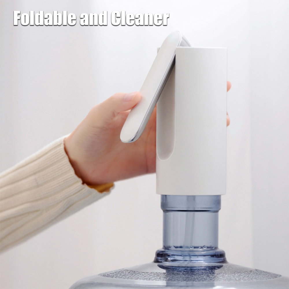 JANE Home Water Dispenser Electric Drinking Water Bottle Pump Water Pump Portable White USB Charging White Foldable Automatic 5 Gallon