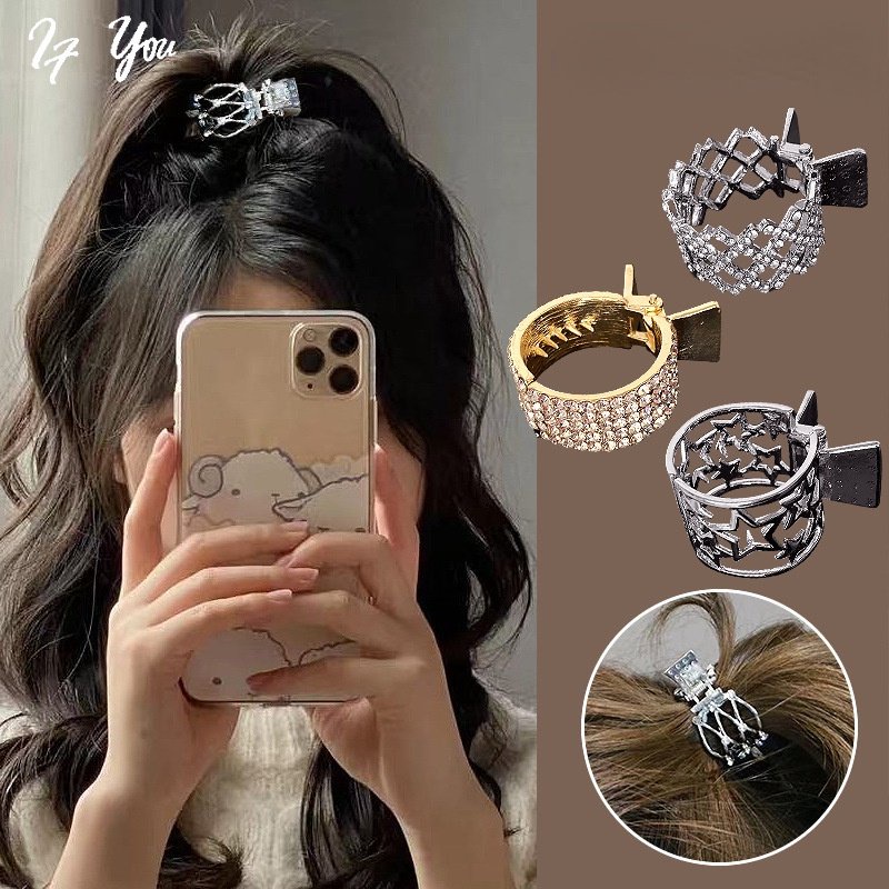 Kẹp tóc AY đính đá ngọc trai giả sang trọng thời trang dễ thương dành cho nữ với nhiều loại tùy chọn