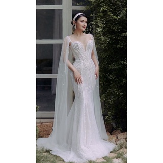 Cặp tay cài trang phục đầm tiệc váy cưới đính hạt