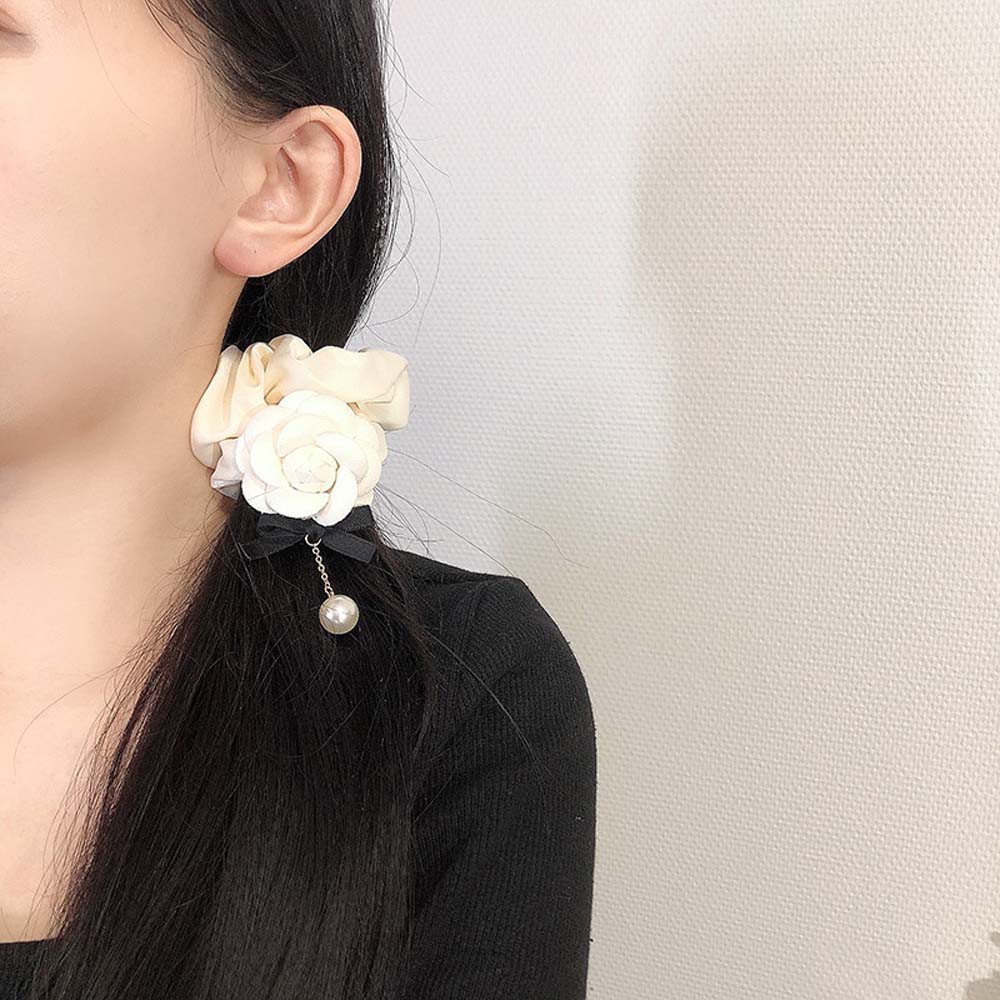 Dây Buộc Tóc Đính Ngọc Trai Giả Thời Trang Cho Nữ