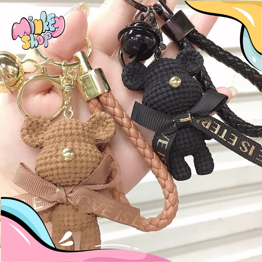 Móc Khóa Đẹp Cute Hình Gấu Kaws móc chìa khóa phụ kiện Túi Xách dễ thương-Minkey