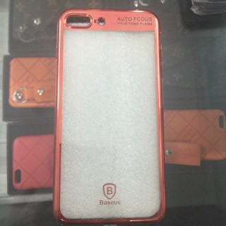 Ốp dẻo trong viền đỏ cho máy iphon 7plus và 8plus ..............................................................