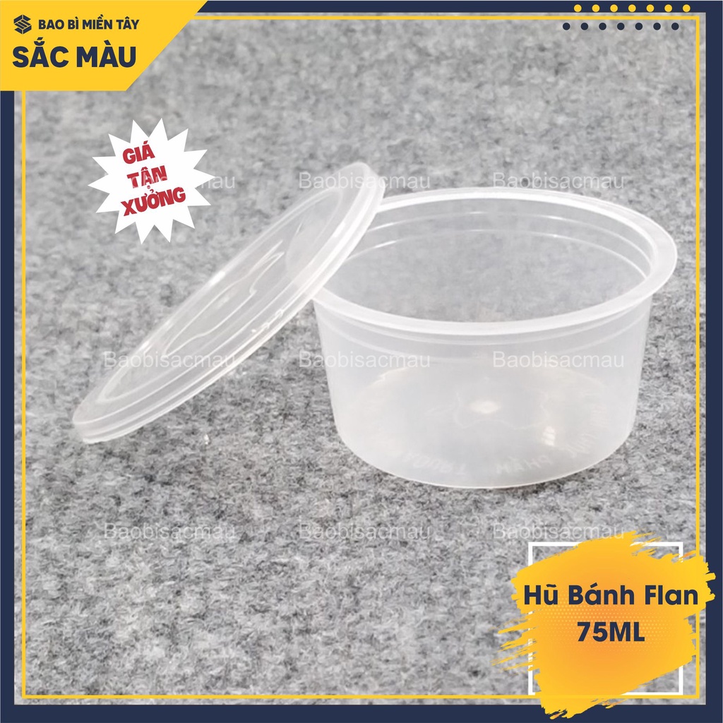 100 Hũ bánh flan, rau câu 30ml - 50ML có nắp