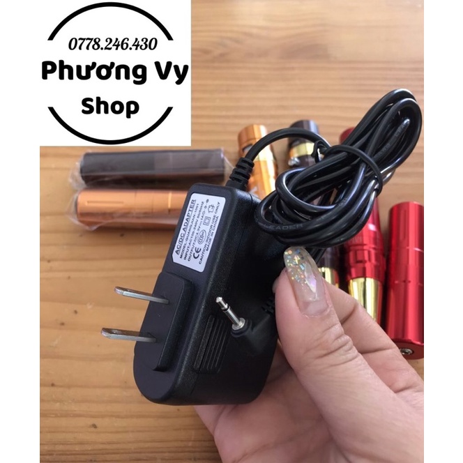 Máy phun xăm IDM tích điện chính hãng, pin rời, sạc chân nhỏ