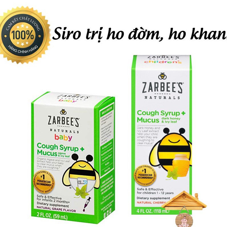 Siro Zarbee's ho Cough and Mucus cho bé