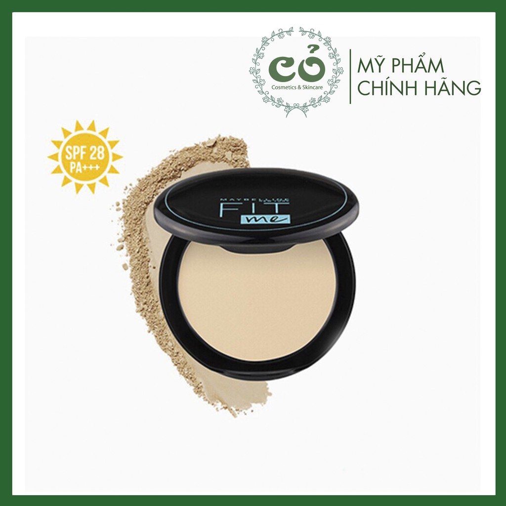 Phấn Nền Dạng Nén Che Phủ , Kiềm Dầu Hiệu Quả Maybelline Fit Me Matte Poreless Powder SPF28 /PA+++ (Vỏ vuông)