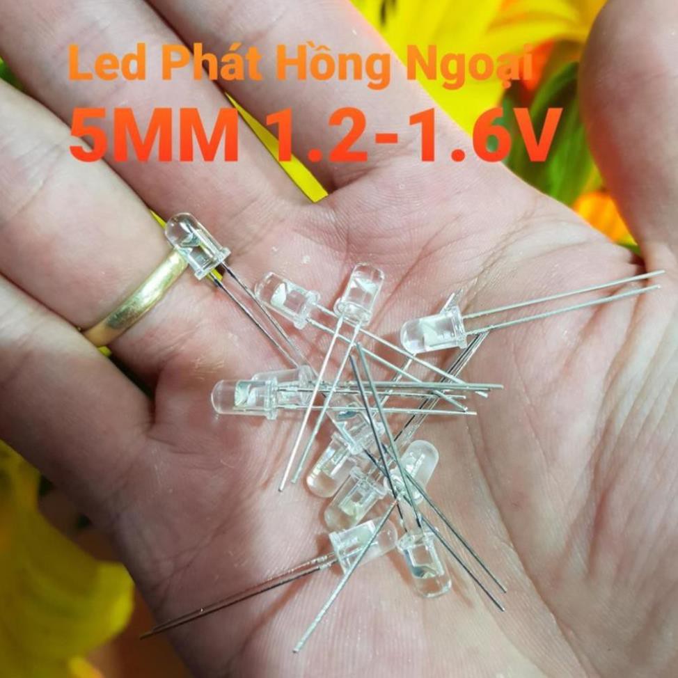 [3 Chiếc] LED Phát Hồng Ngoại 5MM Làm Bộ Thu Phát Hồng Ngoại, Mắt Phát Hồng Ngoại