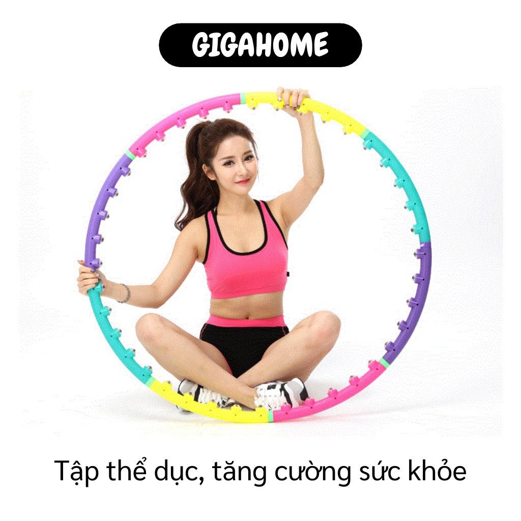 Tập thể dục tại nhà GIGAHOME Vòng lắc giảm eo Massage Hoop gấp gọn tiện lợi  GIGAHOME Vòng xoay eo 2546