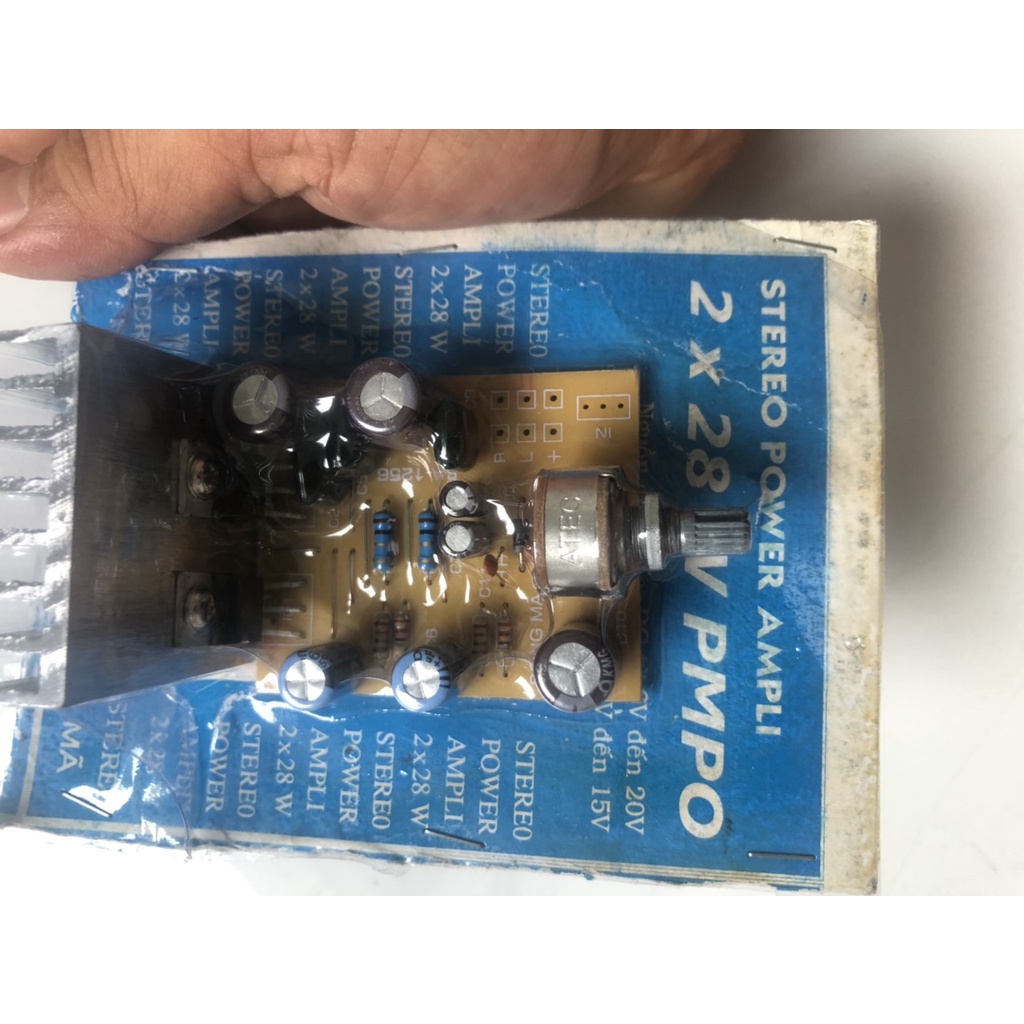 BO MẠCH KHUẾCH ĐẠI LOA ÂM THANH 2x28W PMPO SA-1256 -SONG MÃ