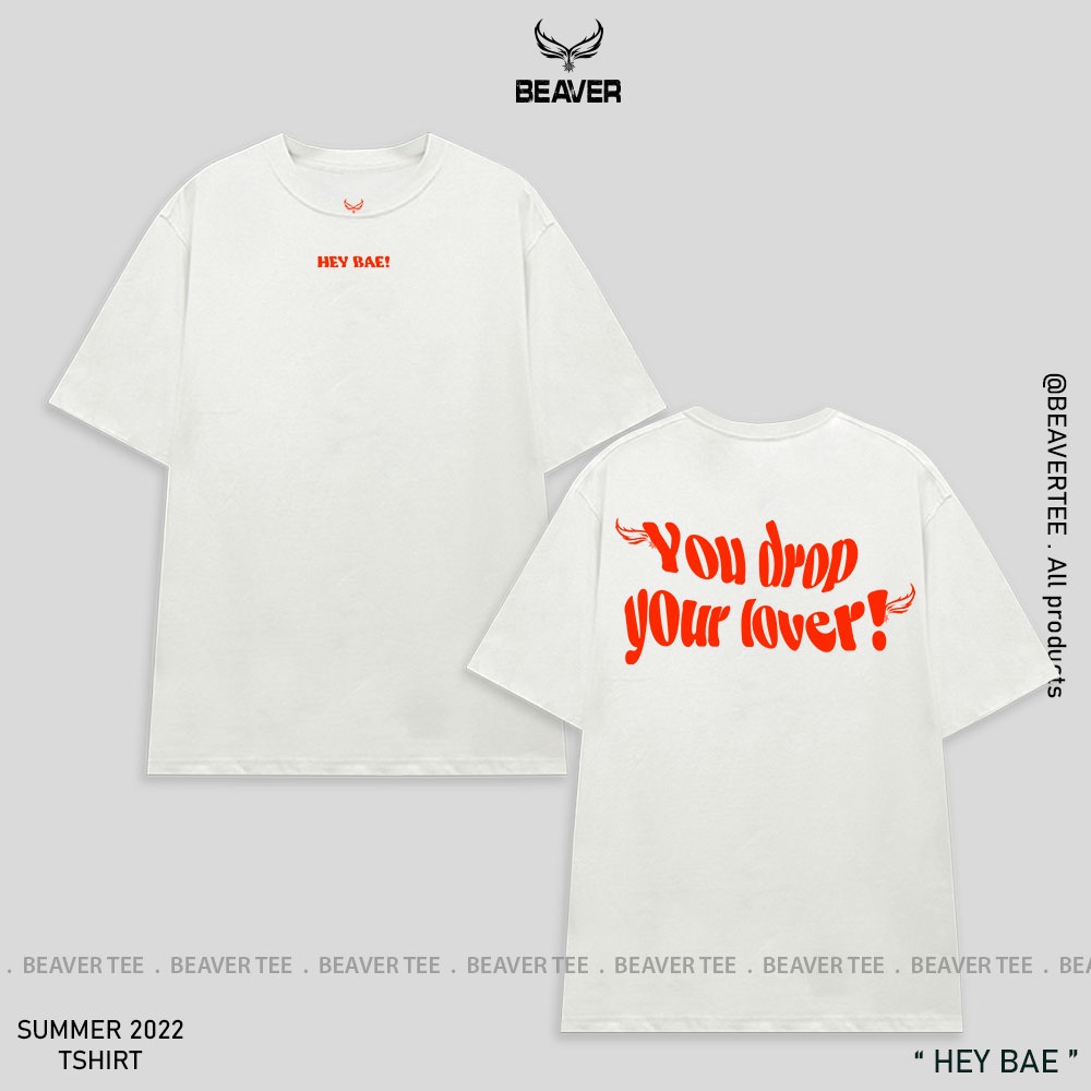 Áo thun Beaver Tee HEY BEA Local Brand tay lỡ form rộng nam nữ Unisex Freeship Extra