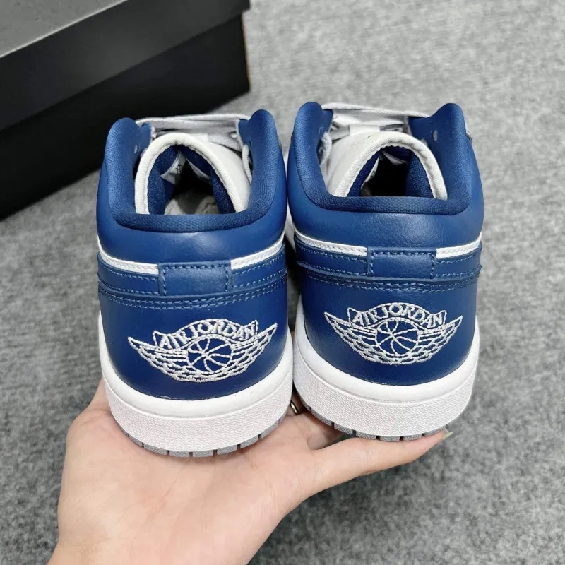 GIAY NIKE_AIR JORDAN 1 LOW GREY NAVY 13118