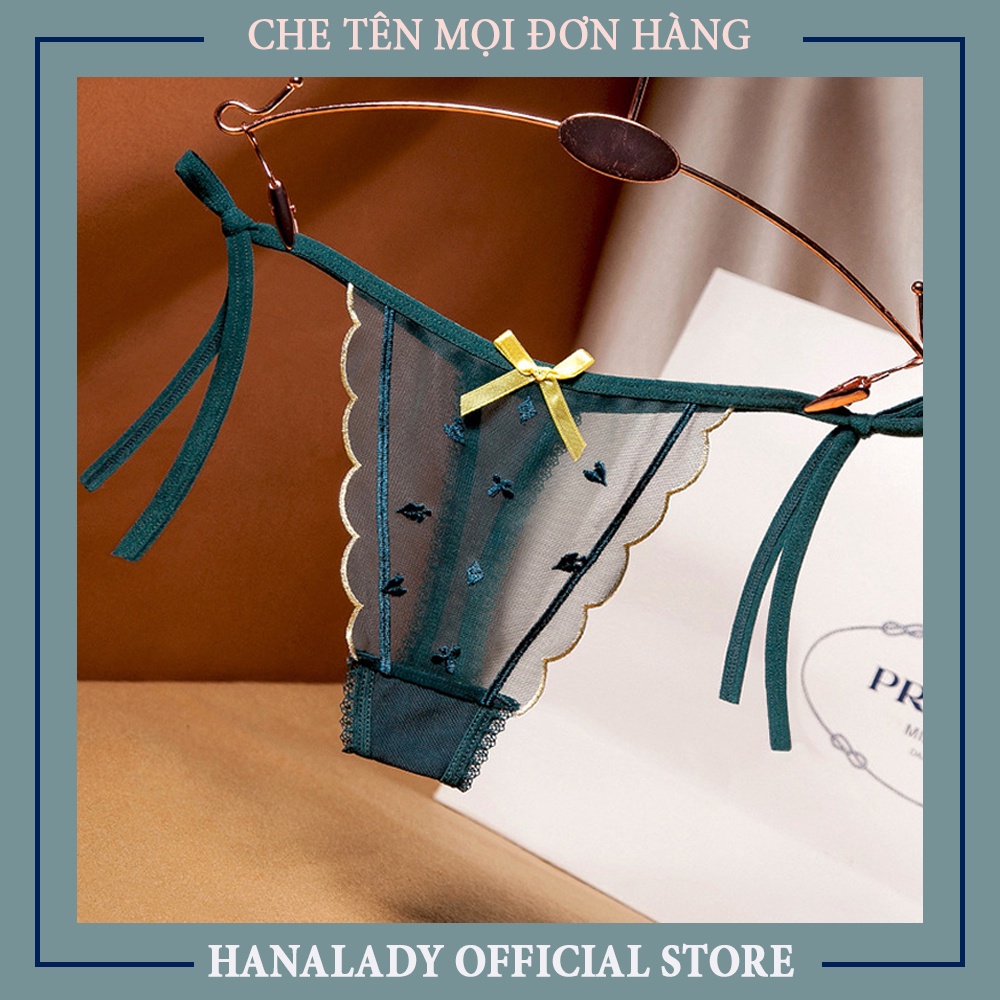 Quần lọt khe sexy - Quần lót ren nữ gợi cảm dây cột eo quyến rũ sexy L073