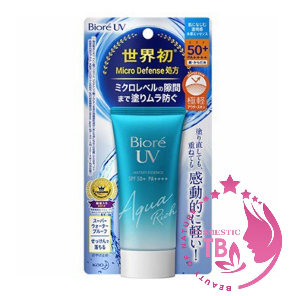XẢ HÀNG 12-12 (cao cấp) Kem chống nắng Bioré UV AQUA Rich Watery Essence SPF50+ PA++++