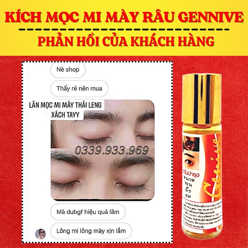 (HOT) Serum Mọc Dày Mi, Lông Mày, Râu Genive