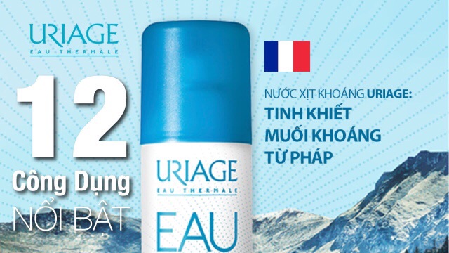 (Hàng Pháp nội địa đủ Bill) Nước xịt khoáng Uriage Thermal Water 300ml