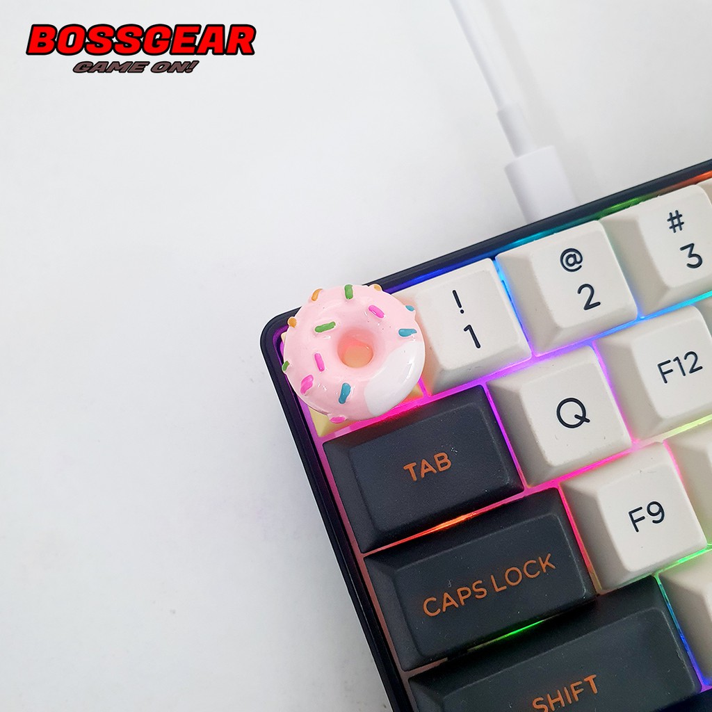 Keycap Lẻ hình bánh Donut cực đẹp và dễ thương ( keycap resin độc lạ )( Keycap Artisan )