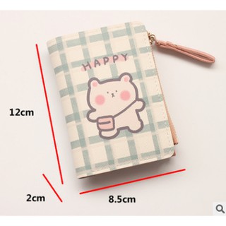 Cloe' Ví gập ngắn cute C6719