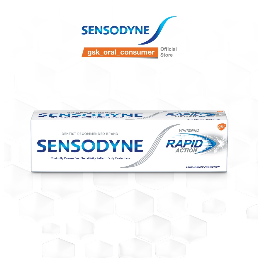 Kem Đánh Răng Giảm Ê Buốt Sensodyne Rapid Action Whitening 100g
