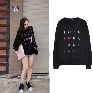 Áo nỉ Tim & Chữ vải xuất xịn