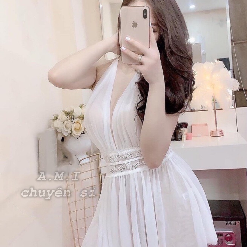 Váy ngủ sexy [ẢNH THẬT SÀN] váy ngủ voan công chúa