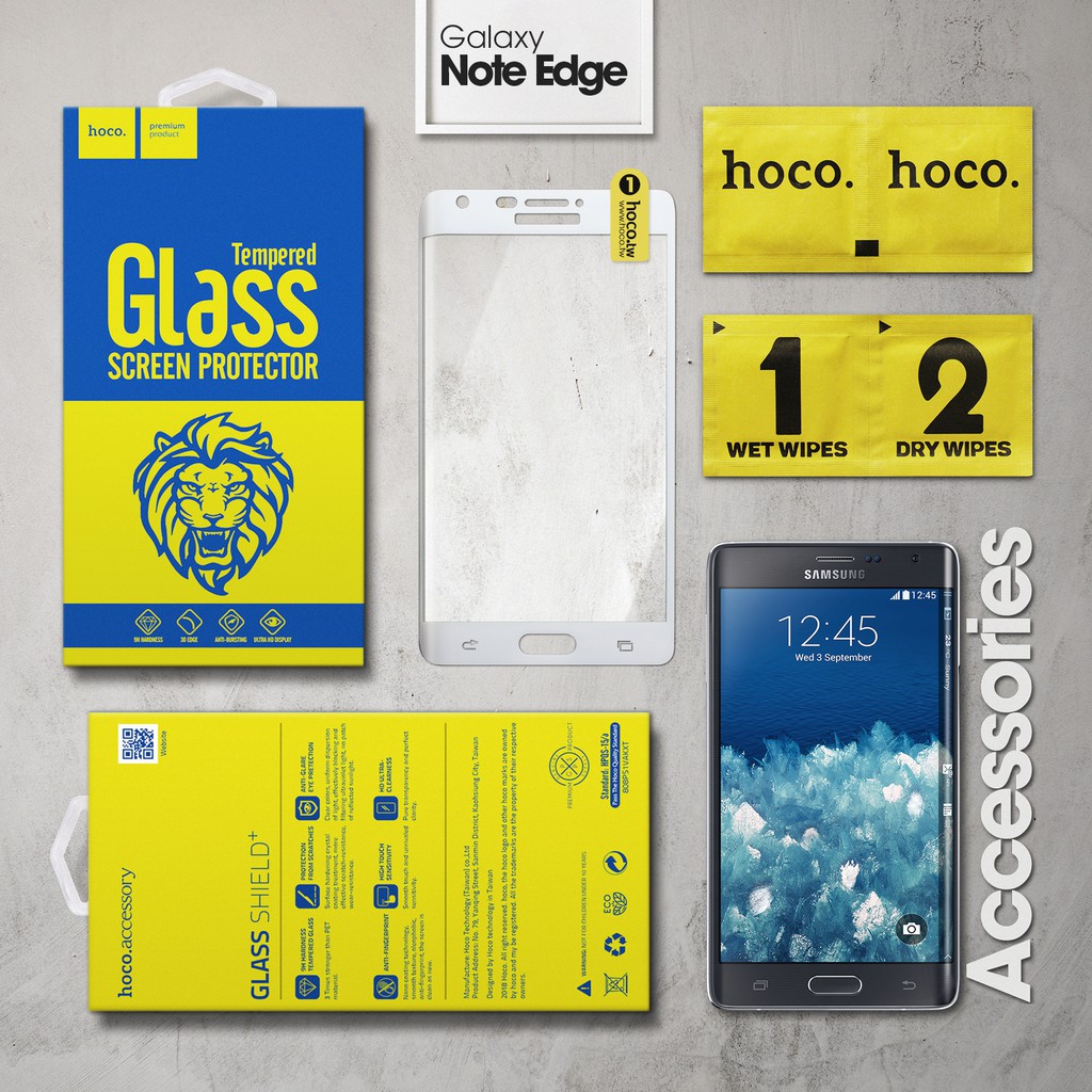 Cường lực Galaxy Note Edge hiệu Hoco.tw Full viền màu