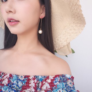 Khuyên tai móc hạt to
