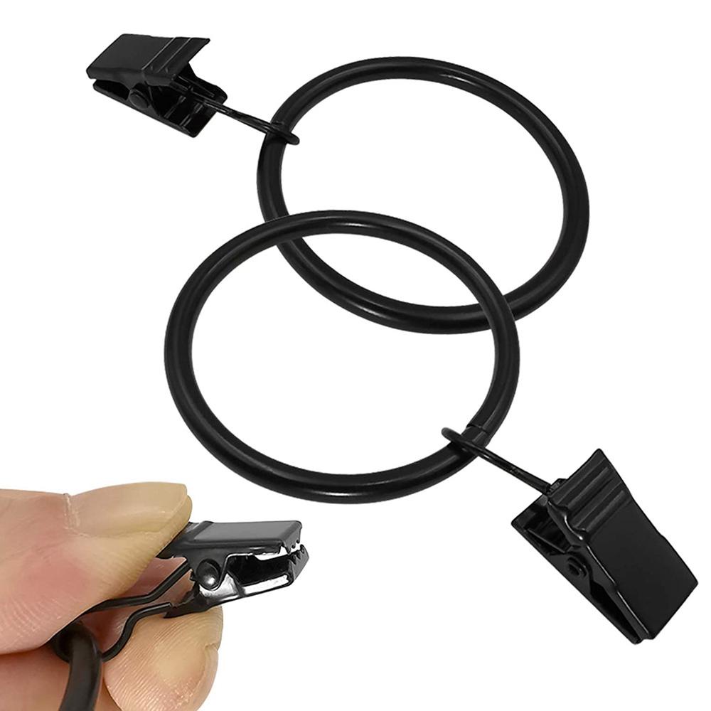 Set 20 Móc Treo Rèm Cửa Hình Tròn Tiếng Ồn Thấp Tiện Dụng