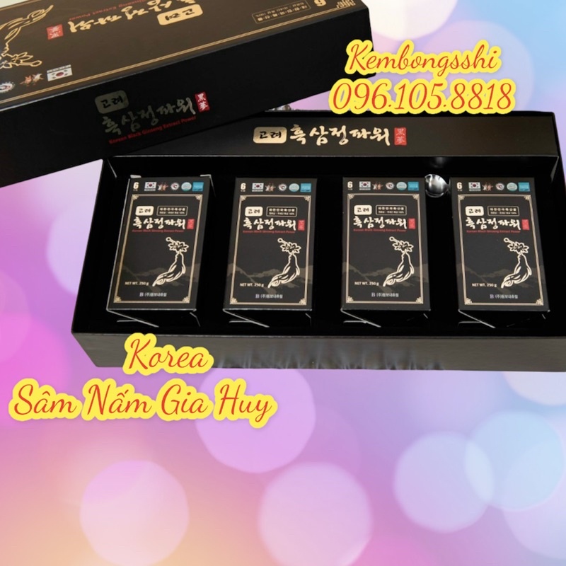 [SỈ TẬN GỐC][ HÀNG MỚI VỀ ] Cao Hắc Sâm HÀN QUỐC cô đặc 100% SET 4 lọ