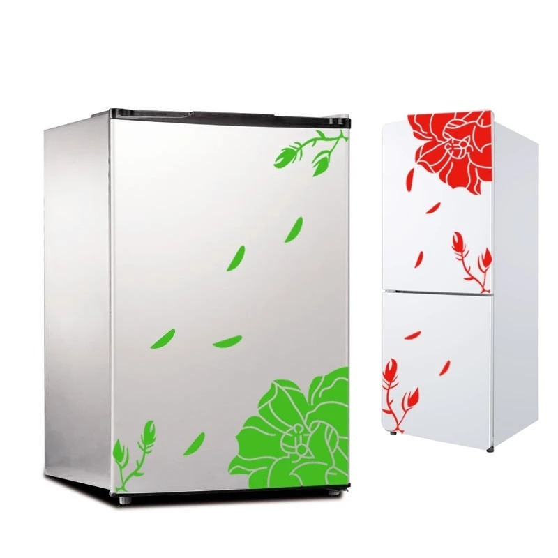 Miếng dán trang trí tủ lạnh họa tiết hoa lá xinh xắn