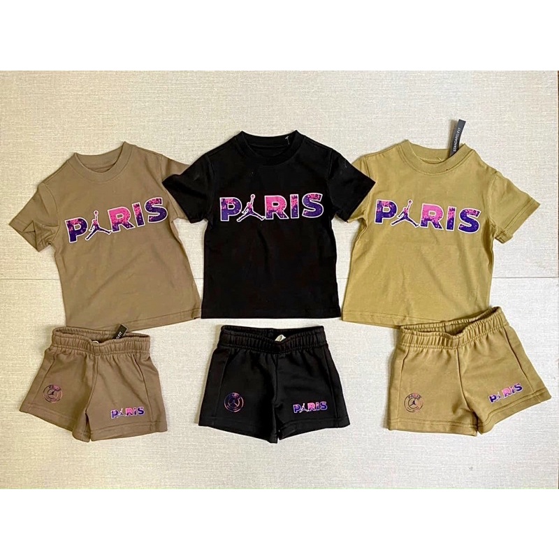 Bộ Short Paris chữ cao cấp bé trai-MS205