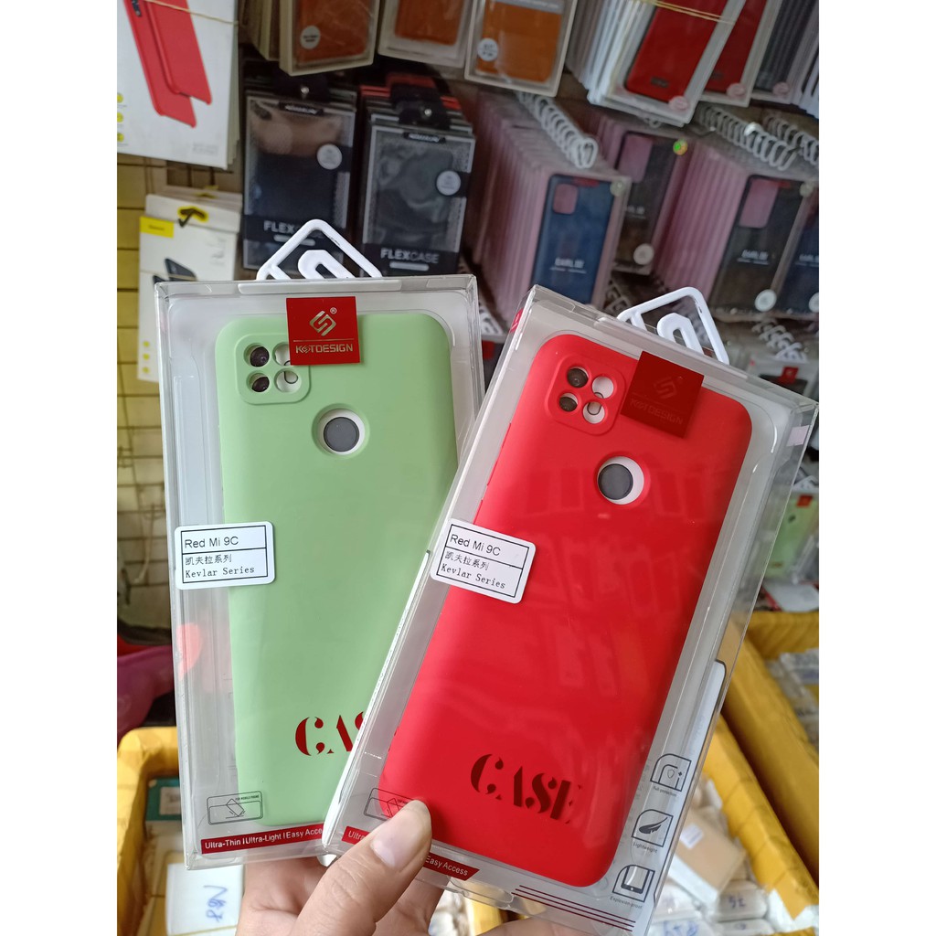Ốp lưng dẻo màu Xiaomi Redmi 9C hiệu KT Desing chống bám bẩn