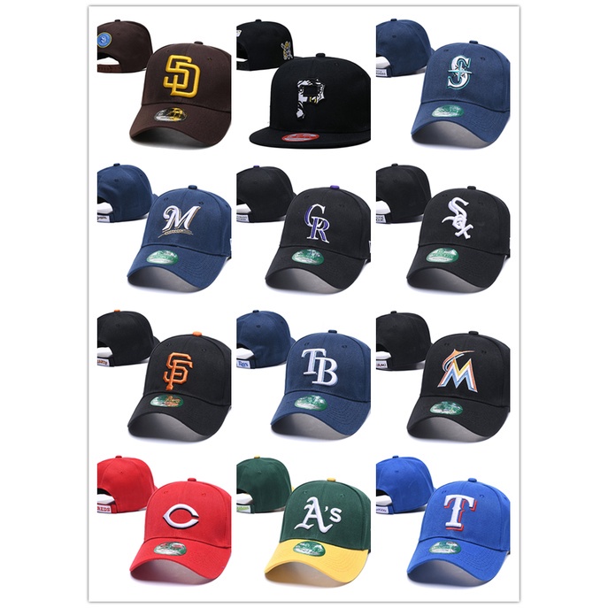 Mũ Lưỡi Trai Cotton Thêu Chữ MLB Yankees Los Angeles Dodgers Boston Red Sox 2022