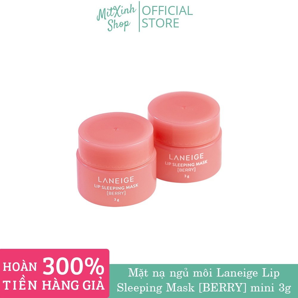 (HOT SALES❤️) Mặt nạ ngủ cho môi Laneige Lip Sleeping Mask Berry 3g - Mini