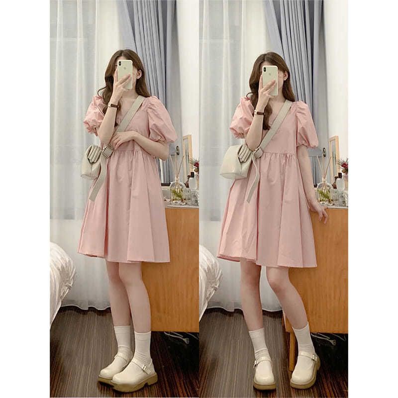 Váy babydol basic cho cô nàng bánh bèo đơn giản - đủ màu