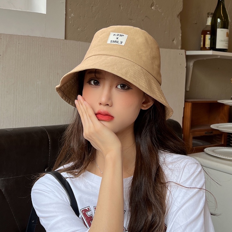 Nón Bucket Che Nắng Vành Rộng Che Nắng Màu Be Dễ Phối Đồ Thời Trang Xuân Hè Phong Cách Hàn Quốc Cho Nữ