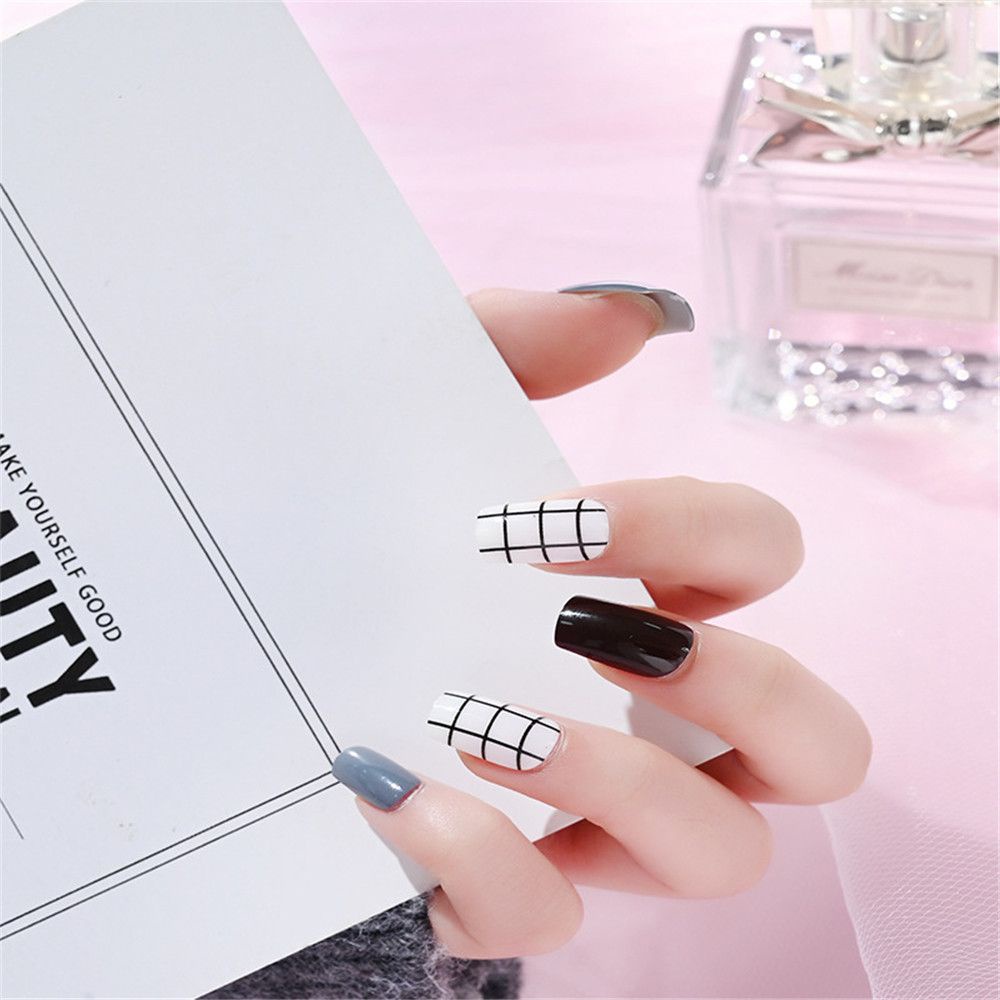 Bộ Móng Tay Giả Bằng Acrylic Che Phủ Toàn Diện Có Thể Tháo Rời Diy